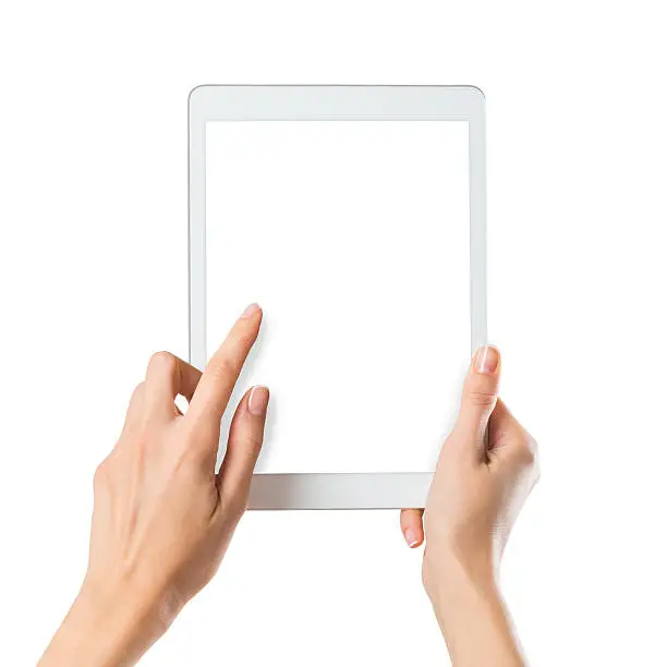 Photo of Woman holding digital tablet