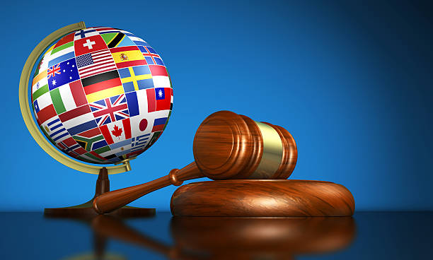 International Law School And Human Rights Concept stock photo