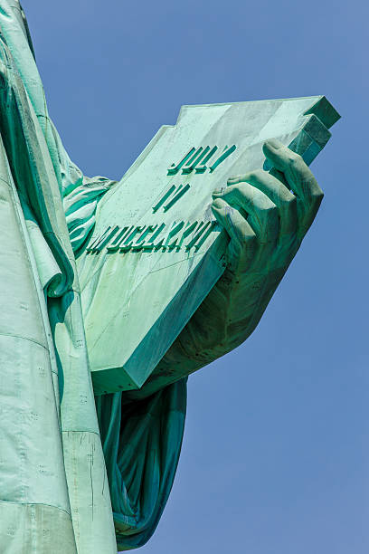 istock Stone tablet held by Statue of Liberty 476867470