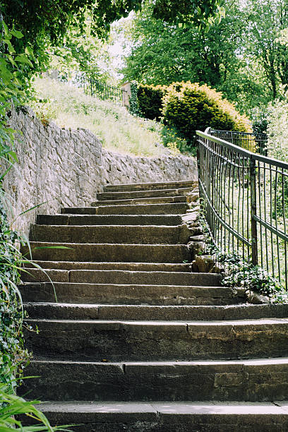 istock Stairways to the upper level at Knaresborough, UK 476867678
