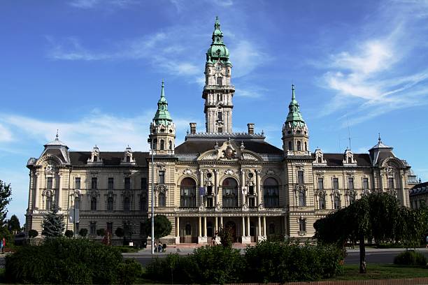 istock City hall in Gyor, Hungary 476870678