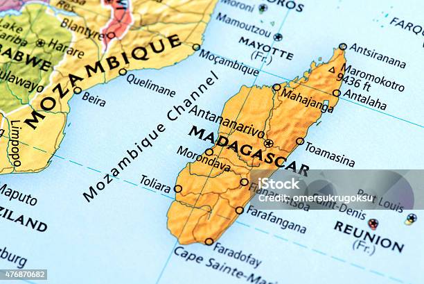 Map Of Madagascar Stock Photo - Download Image Now - Madagascar, Map, Antananarivo