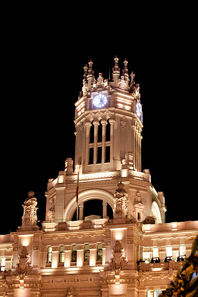 Cidade de Madri Conselho Tower assista. - foto de acervo