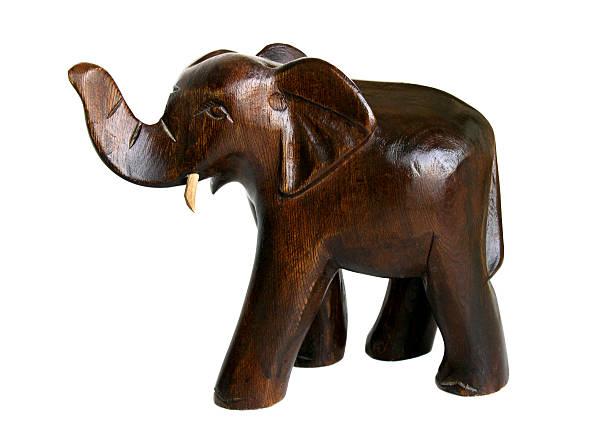 istock Wooden elephant figurine 476872096