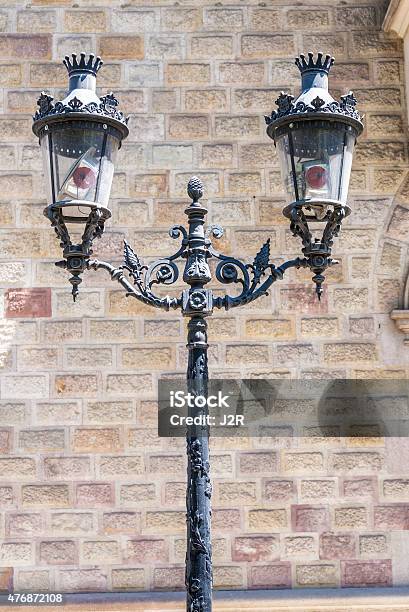 Lamppost In Barcelona Stock Photo - Download Image Now - Barcelona - Spain, Street Light, 2015