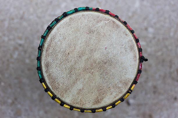 istock Top view of djembe drum 476872340