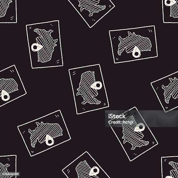 Location Background Pattern Map Location Doodle Seamless Pattern Background Stock Illustration ...