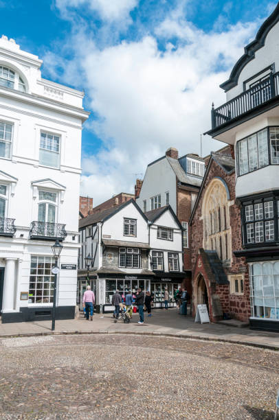 투도르 건물 엑시��터, united kingdom - exeter finance 뉴스 사진 이미지