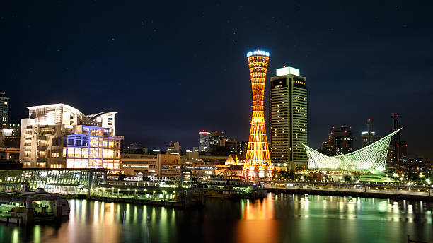 istock Port of Kobe at night 476879798