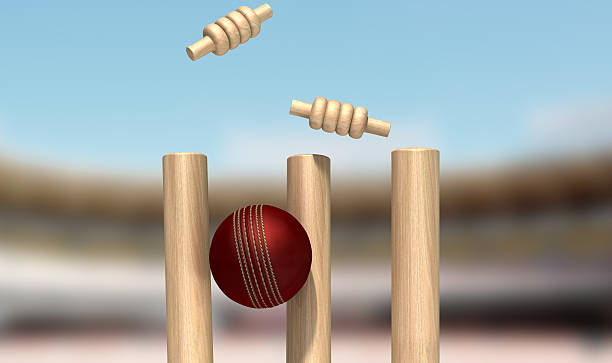 istock Cricket Ball Hitting Wickets 476880469