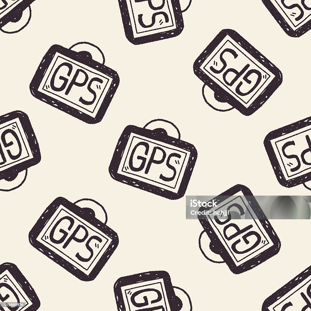 Pattern Gps Gps Doodle Seamless Pattern Background Stock Illustration - Download ...