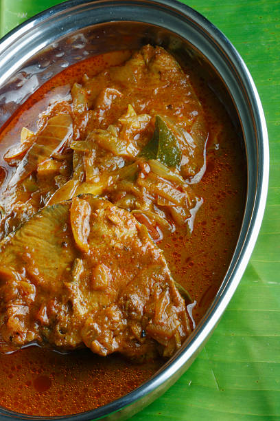 Kerala fish in a tangy coconut curry Kerala fish curry - fish in a tangy coconut curry tangy stock pictures, royalty-free photos & images