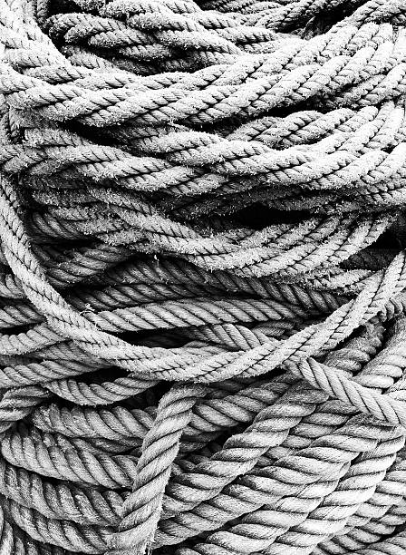 istock fishing rope textures in black and white 476885855