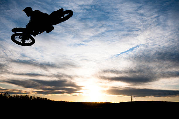 istock Motocross Racer Silhouette 476885942