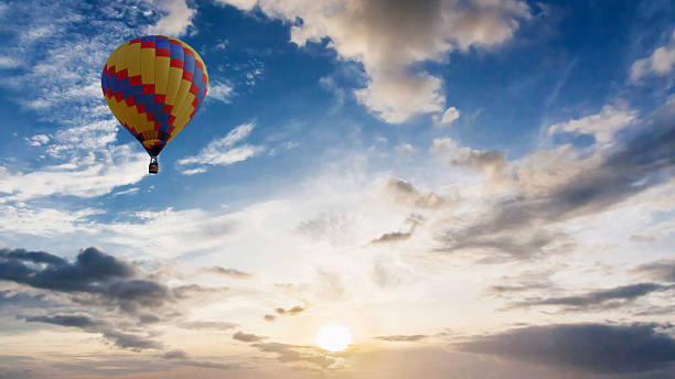 istock Balloon with sunrise on summer 476888671