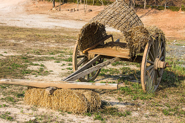 Wooden cart , Asia Style