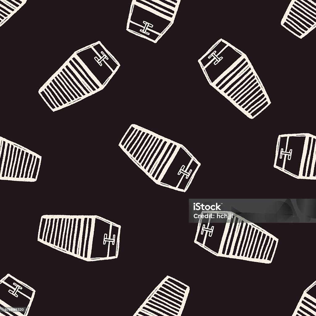 Container Pattern Background Container Doodle Seamless Pattern Background Stock Illustration ...