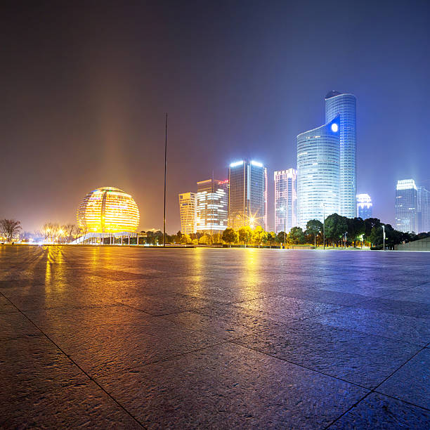 istock night scene of modern building 476890701