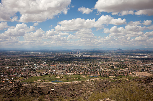South Mountain Park locates in Phoenix, Arizona.It's the largest municipal park in the United States, one of the largest urban parks in North America. It has been designated as a Phoenix Point of Pride.