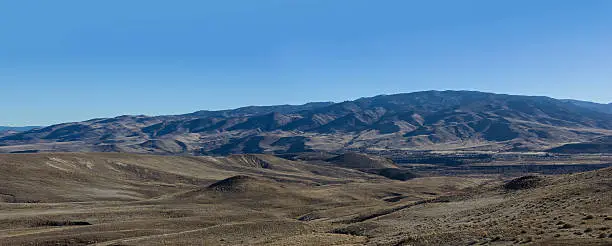 Panoramic view of Verdi, Nevada from the backside of Peavine Mountain