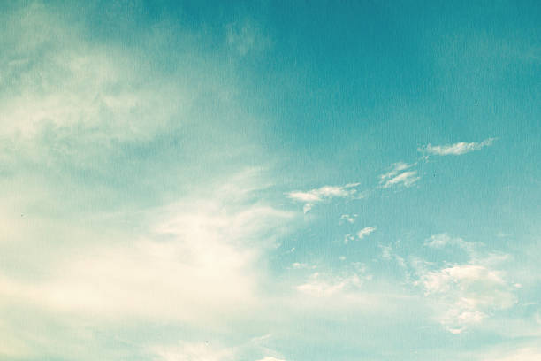 image of clear sky on day time in fiber filtered and vintage style