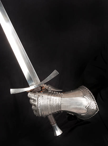 istock Knight's metal glove 476897089