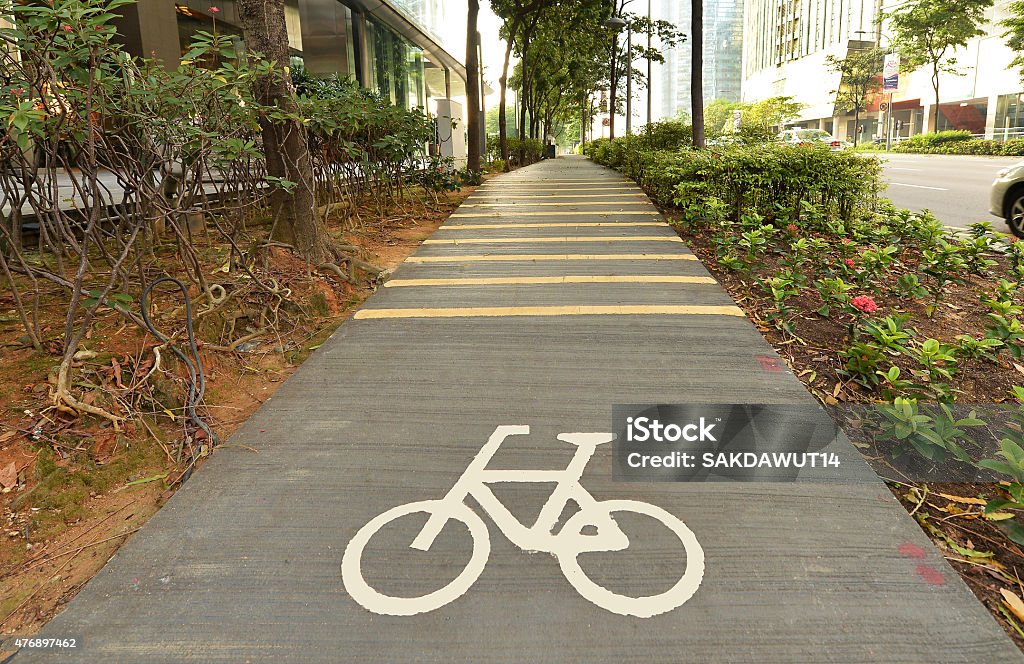 bicycle path 2015 Stock Photo