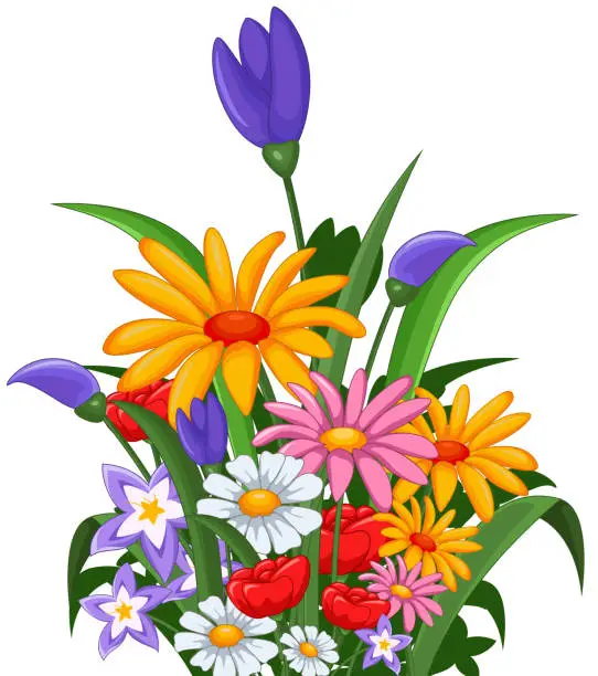 Vector illustration of flowers for you design