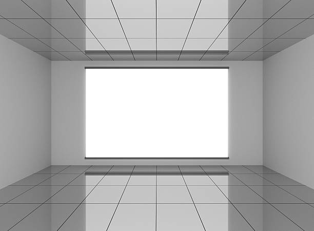 istock Abstract interior in room with blank white background 476898758