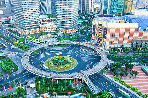 istock bird's eye view of modern city 476900993