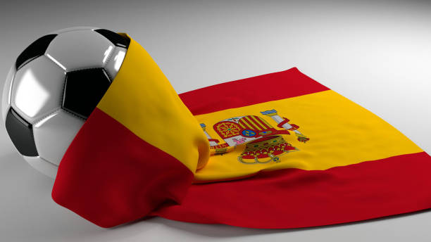 istock Soccer ball Spain flag 476901569