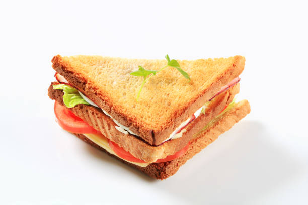 Ham and cheese sandwich Ham and cheese double decker sandwich ham and cheese sandwich stock pictures, royalty-free photos & images