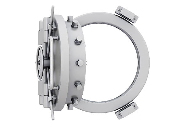 istock Metallic bank vault door 476902018