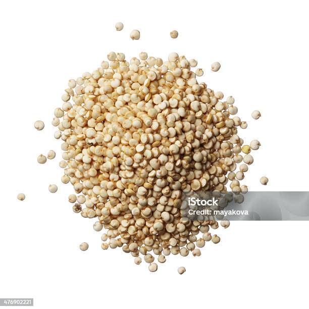 Pile Of Quinoa Grain Isolated On A White Background Stock Photo - Download Image Now