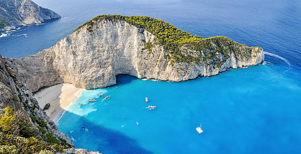 istock Navagio shipwreck beach, Zakynthos, Greece 476902350