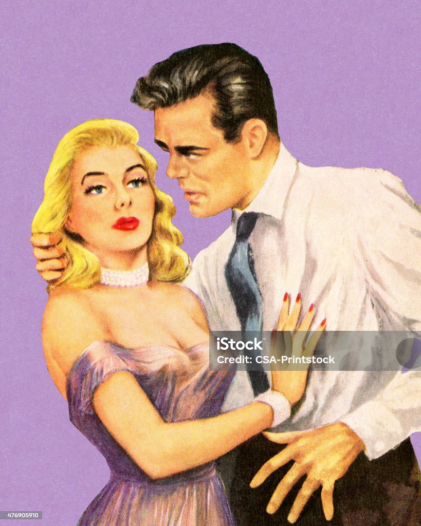 Woman Pushing Man Away http://csaimages.com/images/istockprofile/csa_vector_dsp.jpg Women stock illustration