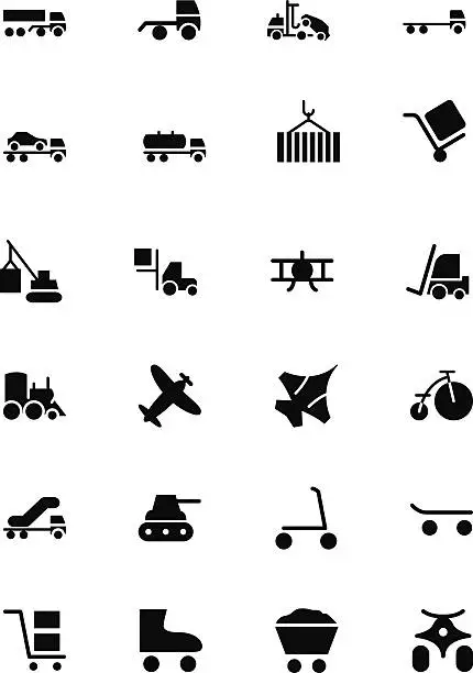 Vector illustration of Transport Vector Icons 3
