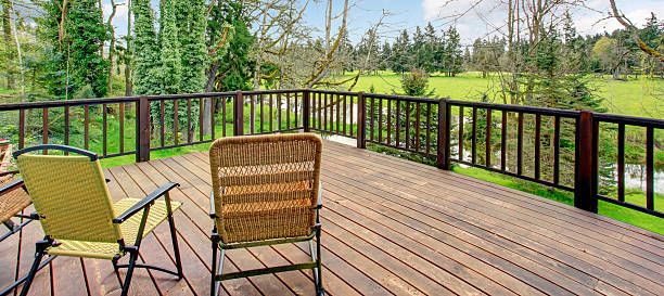 istock Wonderful landscape view from farmhouse deck 476910443