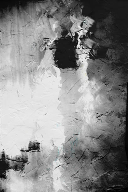 istock art wall texture for background in black, grey, white colors 476910909