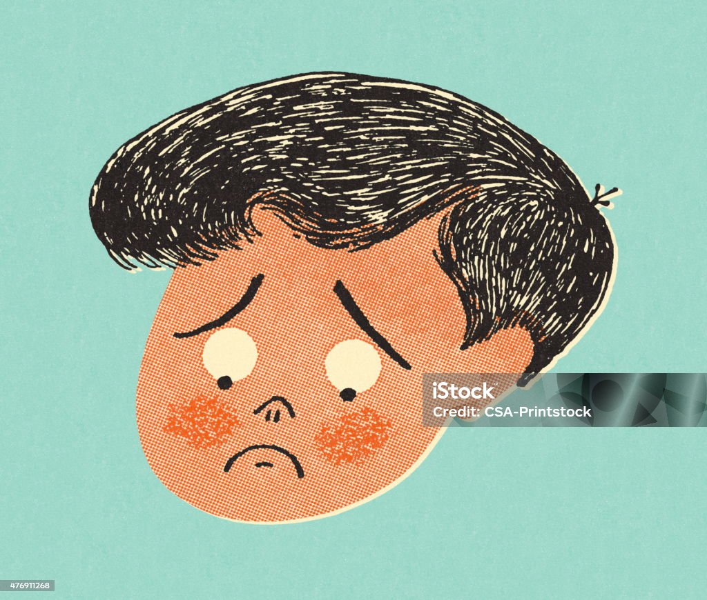 Unhappy Person - Royaltyfri Barn Illustrationer