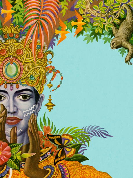 istock Person Wearing a Jeweled Crown in the Jungle 476911274