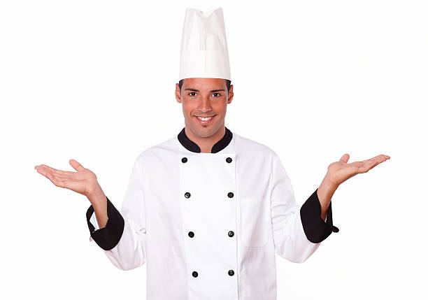 istock Professional latin chef holding up his palms 476912793