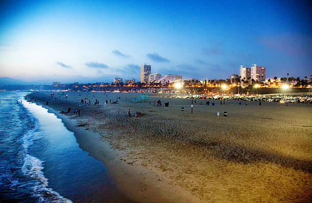 istock Santa Monica beach at twilight 476917550