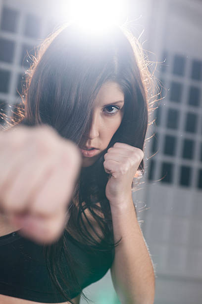 istock Boxing woman in a gym 476917578