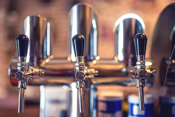 istock Beer tap at restaurant, bar, pub. details of beer draft 476920910