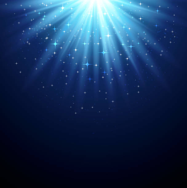 Abstract  magic light backgroud with star vector art illustration