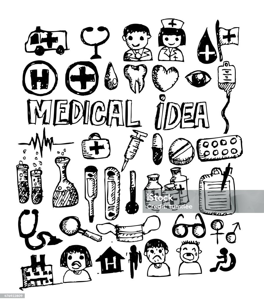 Médicas ícones e símbolos - Royalty-free Anatomia Foto de stock