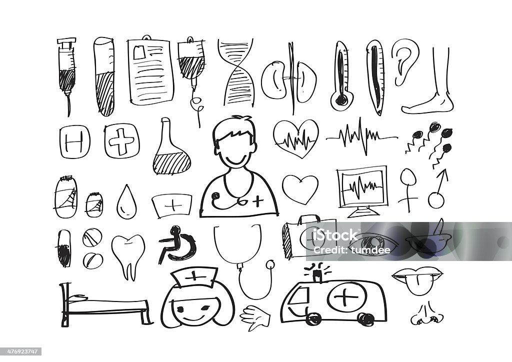 Ícones e Símbolo Médico - Foto de stock de Anatomia royalty-free