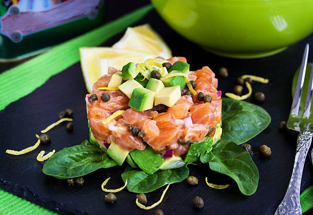 istock Salmon and avocado tartare 476924590