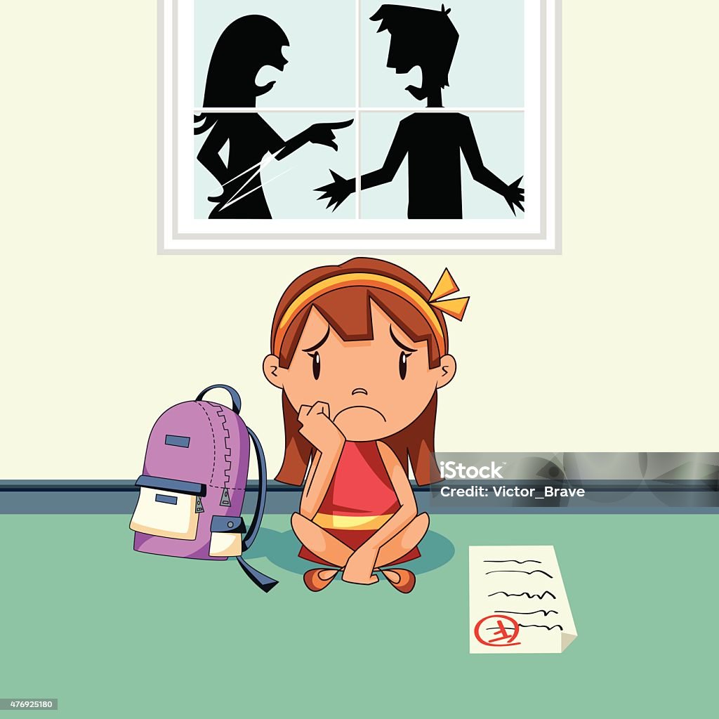 Parents Arguing And Sad Girl Stock Illustration - Download Image Now - Fear, Child, Failure - iStock Parents Arguing And Sad Girl Stock Illustration - Download Image Now - Fear, Child, Failure - iStock